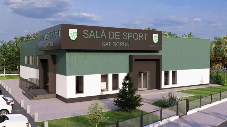 Sală de sport nouă la Goruni. Tomești investește zeci de milioane de lei în educație, sport și servicii sociale