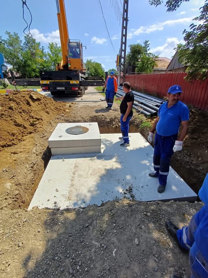 Investiție ApaVital în comuna Focuri: un nou rezervor și peste 4 kilometri de conducte pentru alimentarea cu apă a trei comune din Iași