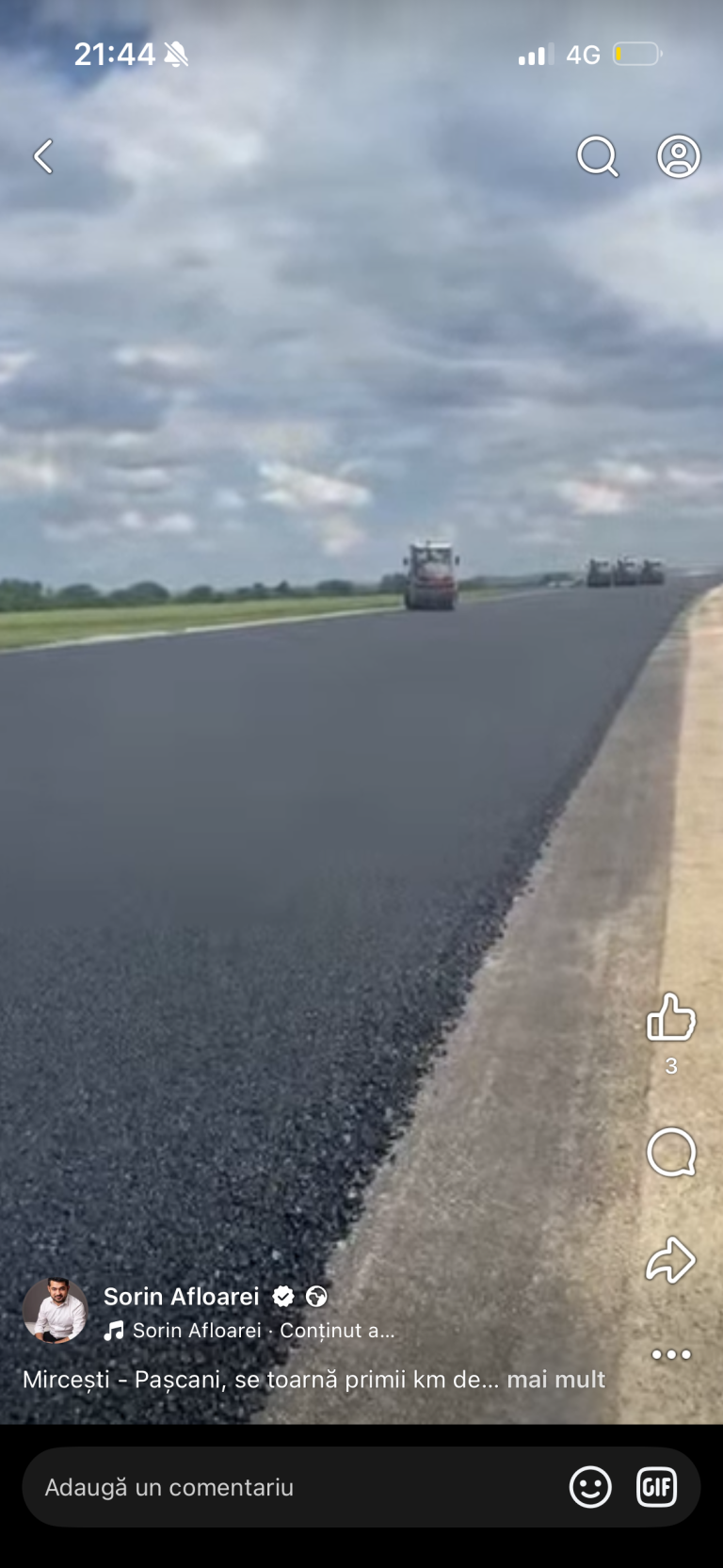 Moment istoric pentru Autostrada A7. Au început lucrările de asfaltare pe prima autostradă din județ