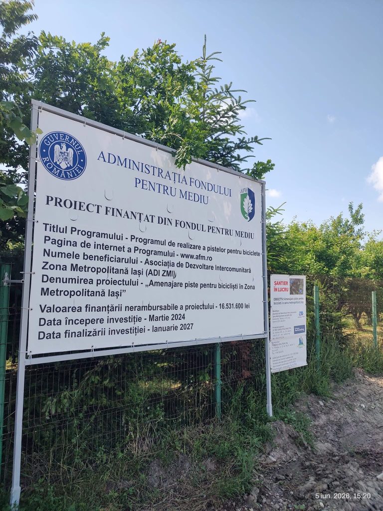 Piste de biciclete Iași: lucrările avansează pentru extinderea infrastructurii velo pe peste 10 kilometri